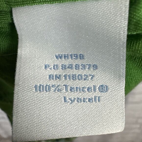 Boden Knit Knot Twist Front Jersey Printed Midi Day Dress Womens 6 Green Multi - Picture 11 of 11